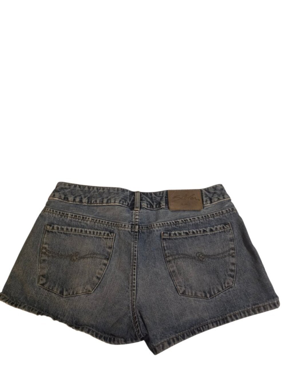 Silver Jeans Co Women's Micro Low-Rise Y2K Retro Jean Shorts Sz 32 - Picture 3 of 11